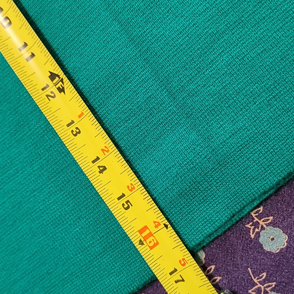 Vintage Mini Sweater Knit Skirt Bright Blue-Green! So Cool! - Picture 3 of 6